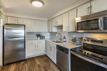 Modern kitchen at the rays at vegas towers in las vegas, nv 89119